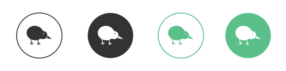 Kiwi bird icon vector, Symbol, logo illustrations