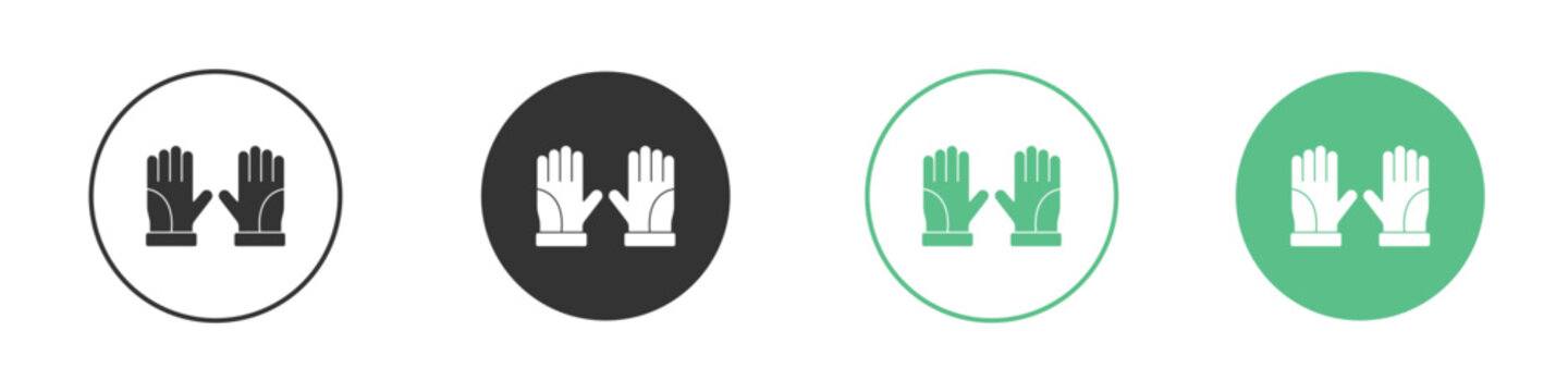 Gloves icon Vector simple flat graphic illustration.