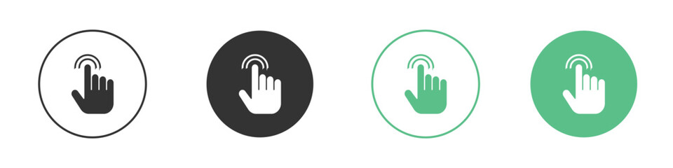 Finger control icon Vector simple flat graphic illustration.