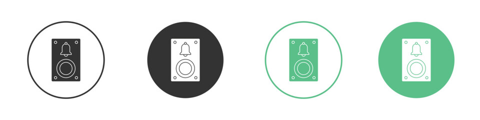 Doorbell icon Vector simple flat graphic illustration.