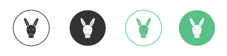 Donkey icon Vector simple flat graphic illustration.