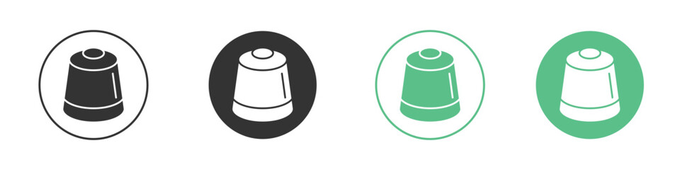 Coffee capsule icon Vector simple flat graphic illustration.