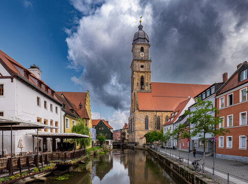 Die malerische Altstadt von Amberg in der Oberpfalz