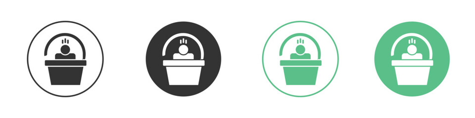 Solarium icon Vector simple flat graphic illustration.