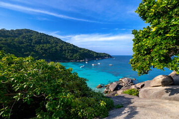 Landscape beach Similand Island, Phang nga, travel Thailand.