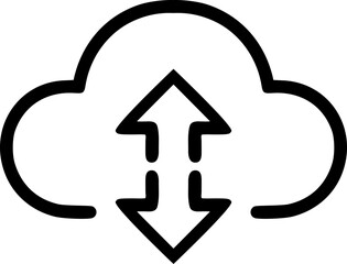 Upload to Cloud Icon | Data & File Transfer Symbol