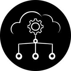 Cloud Management & Network Architecture Icon