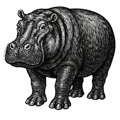Fototapeta premium rhino isolated on white