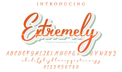 Extremely Font – Stylish Script Typeface with Bold Modern Brush Lettering