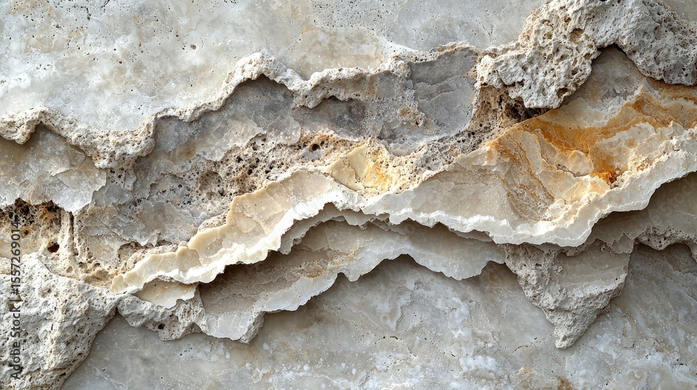 Poster textured stone surface with layered patterns.