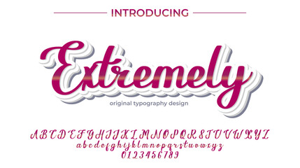 Extremely Font – Stylish Script Typeface with Bold Modern Brush Lettering