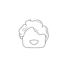 vector of a head cartoon