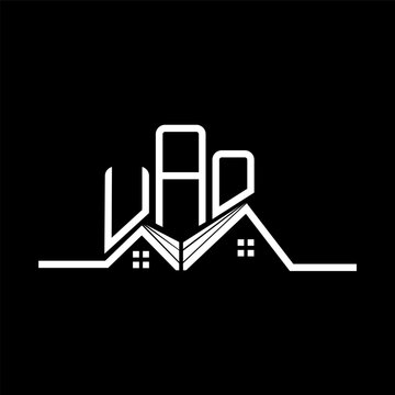 UAO Real State logo design, UAO simple and modern logo. UAO luxurious alphabet design