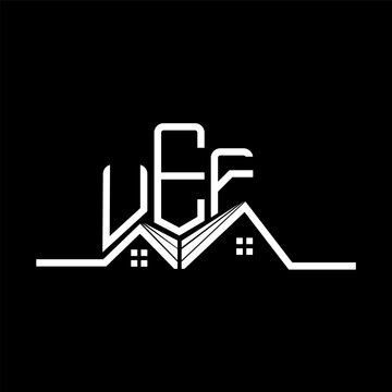 UEF Real State logo design, UEF simple and modern logo. UEF luxurious alphabet design