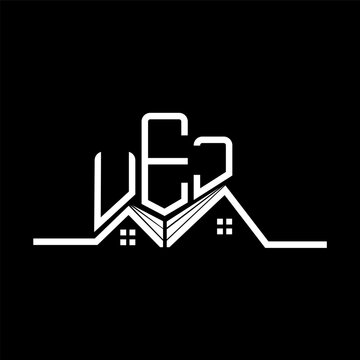 UEJ Real State logo design, UEJ simple and modern logo. UEJ luxurious alphabet design