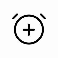 Fototapeta premium plus add create new time icon vector sign