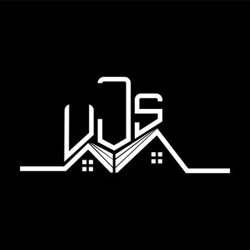 UJS Real State logo design, UJS simple and modern logo. UJS luxurious alphabet design