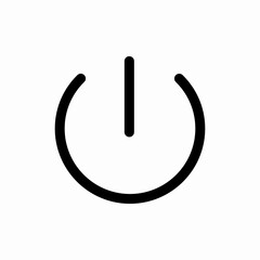 power button on off icon vector sign