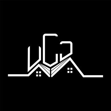 ULJ Real State logo design, ULJ simple and modern logo. ULJ luxurious alphabet design