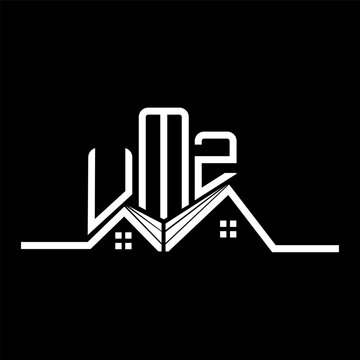 UMZ Real State logo design, UMZ simple and modern logo. UMZ luxurious alphabet design