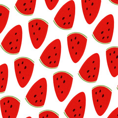 seamless pattern with watermelon