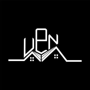 UPN Real State logo design, UPN simple and modern logo. UPN luxurious alphabet design