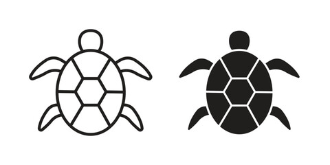 Obraz premium Sea turtle icon