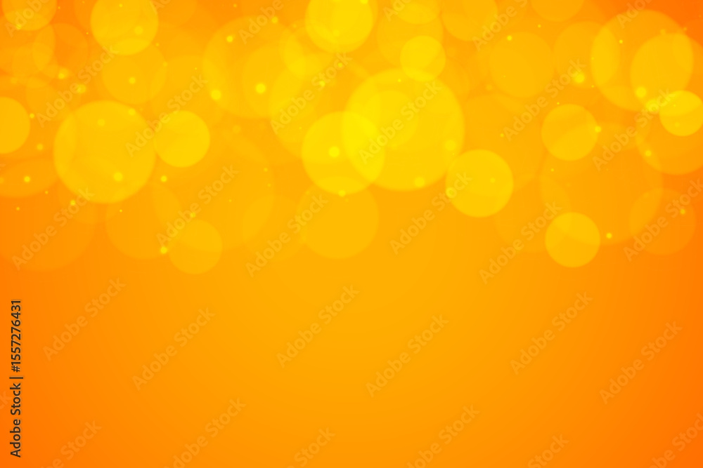Poster orange bokeh soft light abstract background