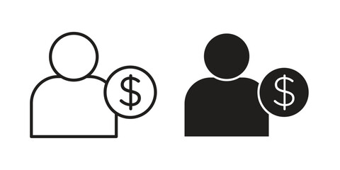 Obraz premium Personal loan icon