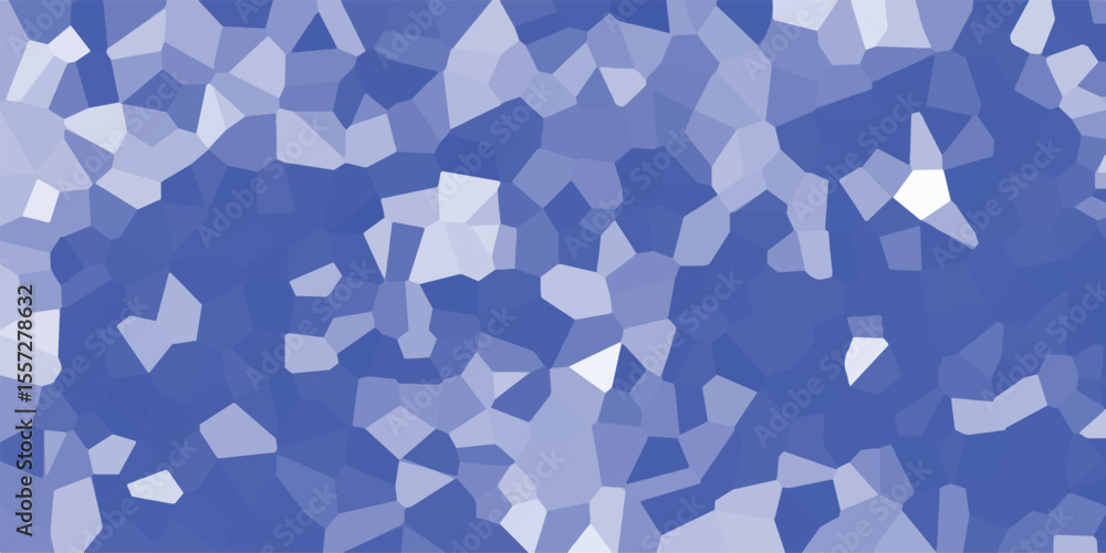 Poster abstract blue geometric voronoi diagram artistic background with textured pattern and gradient effec