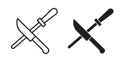 Knife sharpener icon
