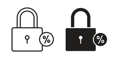 Fixed rate mortgage icon