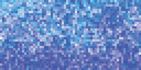 Abstract blue mosaic background with pixelated appearance for digital designs and graphic elements