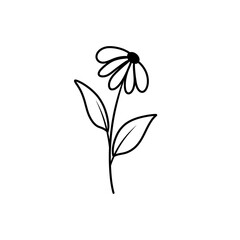 Outline flower 