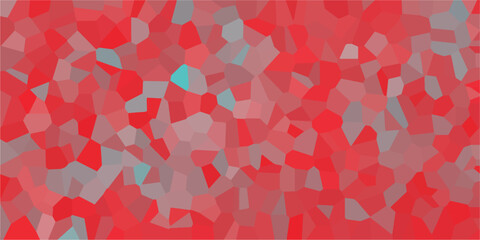 Abstract mosaic illustration featuring a range of reds and grays with patches of light blue in a geometric cell pattern ideal for backdrops and design elements