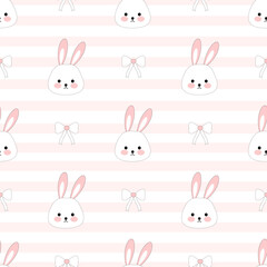 easter bunny seamless pattern