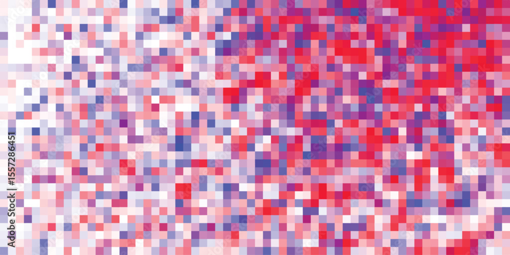 Aufkleber abstract pixelated background featuring red purple and blue tones for data visualization and modern 