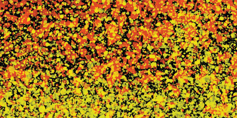 Abstract pattern displaying colorful dot design with vivid yellow and orange hues on black background suitable for decorative purposes