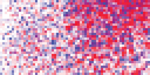 Abstract pixelated background featuring red purple and blue tones for data visualization and modern design projects