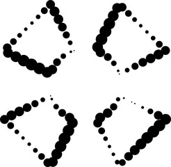 Star shape halftone dots element