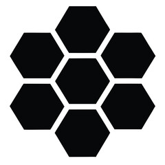 abstract background with hexagons