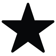 silver star on black background