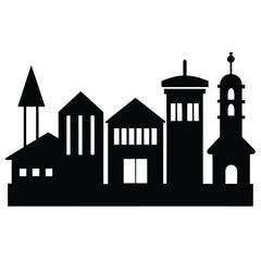 Fototapeta premium vector illustration of a building