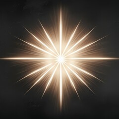 Bright radial flare with sharp glowing rays
