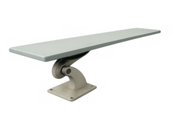 Diving board 3d render, transparent backdrop, highlighting sports equipment design