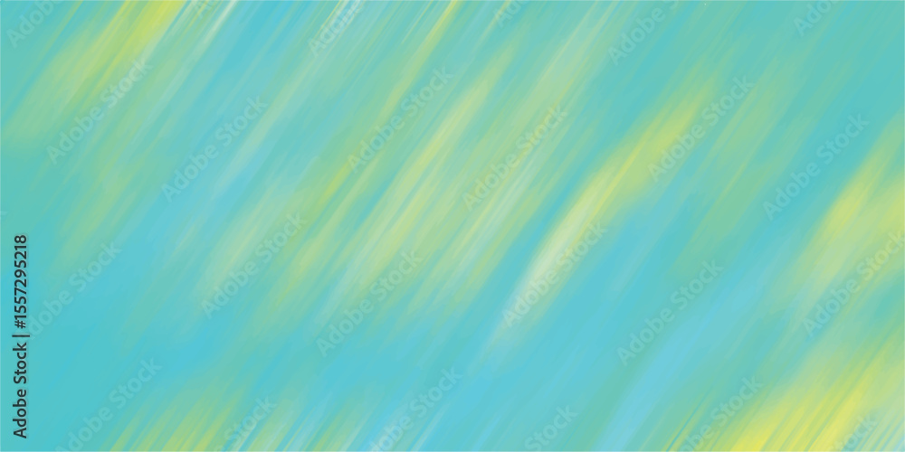Poster colorful diagonal brushstrokes of blue and yellow creating a textured and dynamic design suitable fo
