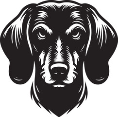 Obraz premium angry dog head vector illustration, angry dog head vector icon, angry dog head logo vector