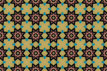 Seamless Endless Design Background Perspective Fashion Art Texture Wallpaper Textile Geometric Graphic Fabric Interior Tile Visual Decoration Cloth Shape Template Luxury Symmetric Digital Pattern.