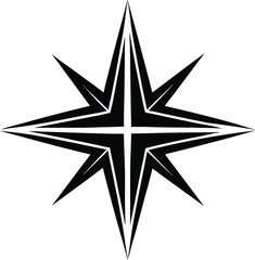 Obraz premium sparkle star icon, hand drawn burst, minimal vector
