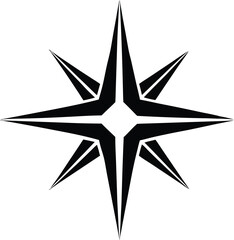 sparkle star icon, hand drawn burst, minimal vector